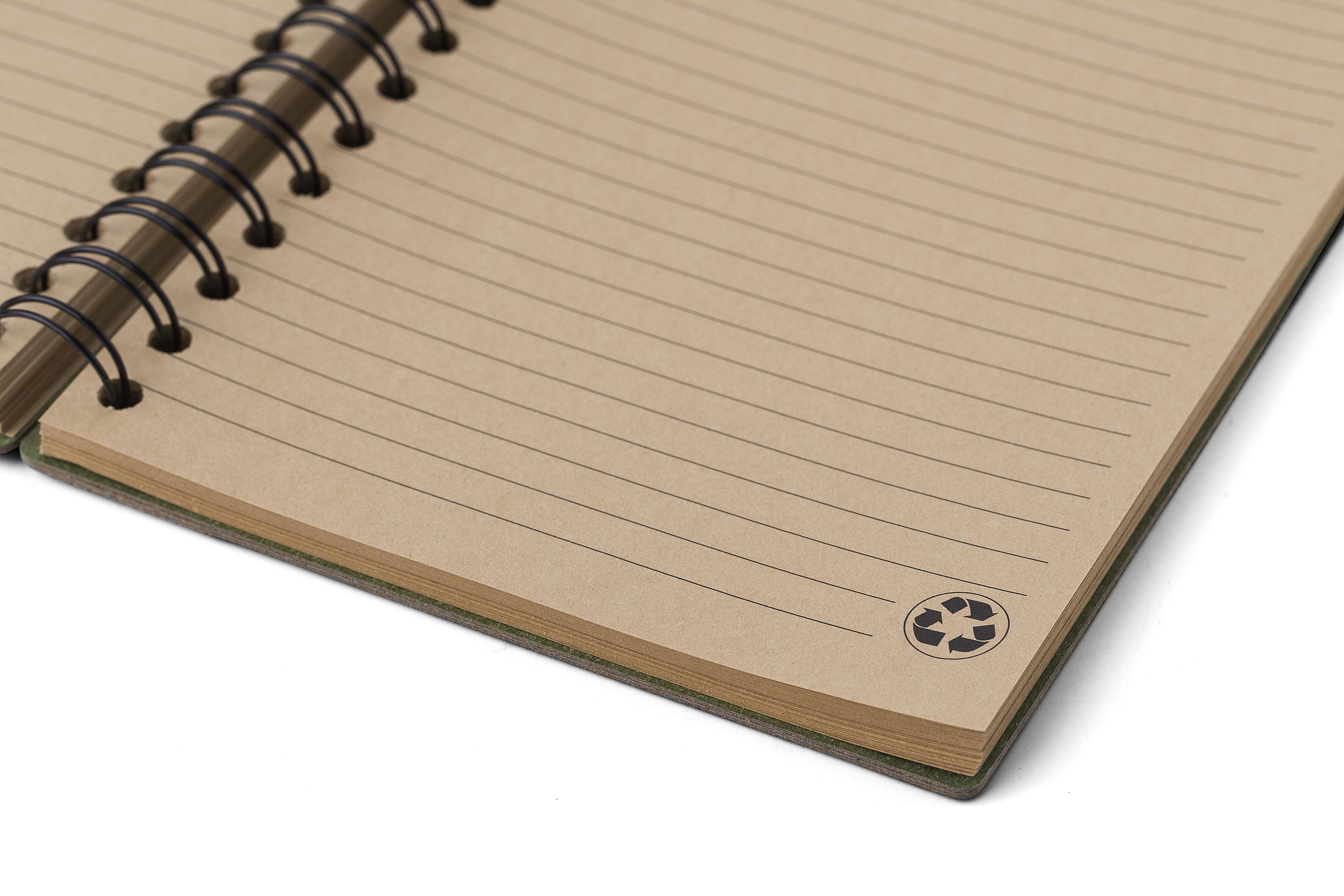 Cuaderno de cartón reciclado Caleb
