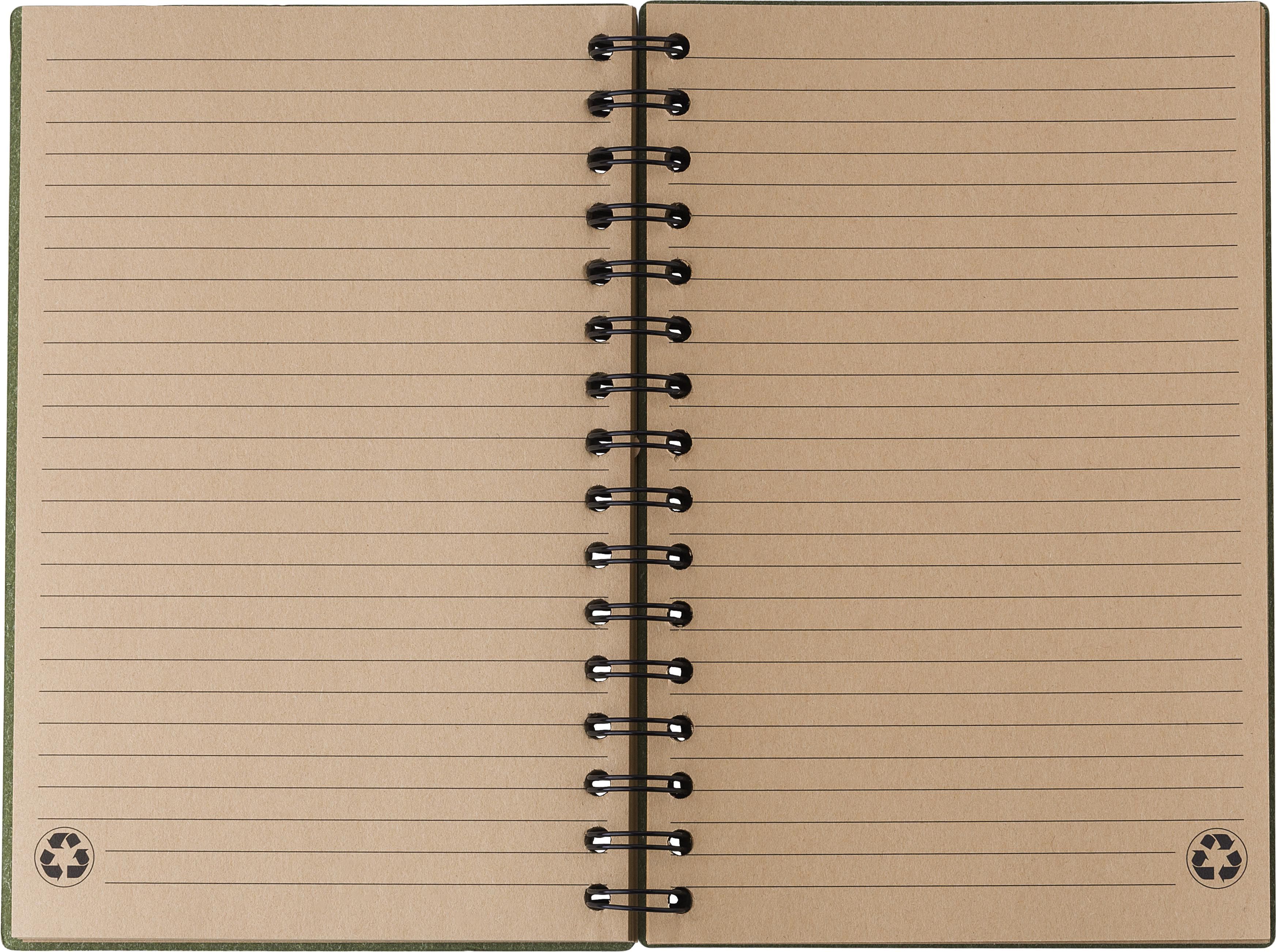 Cuaderno de cartón reciclado Caleb