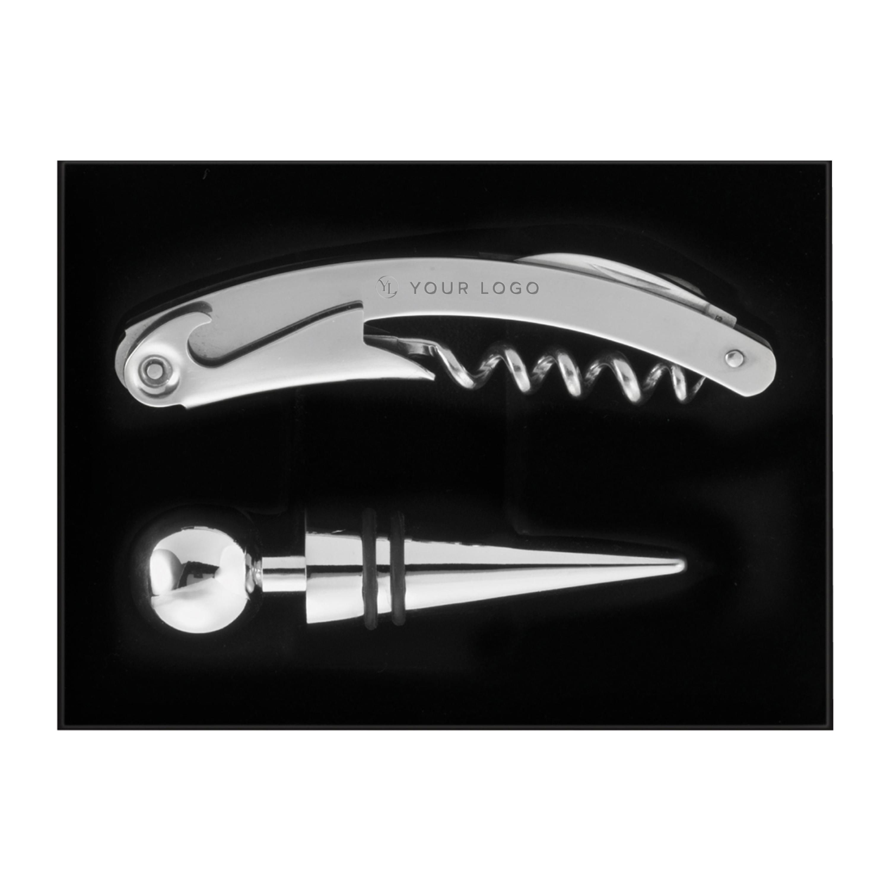Set de vino de acero inox. Eve