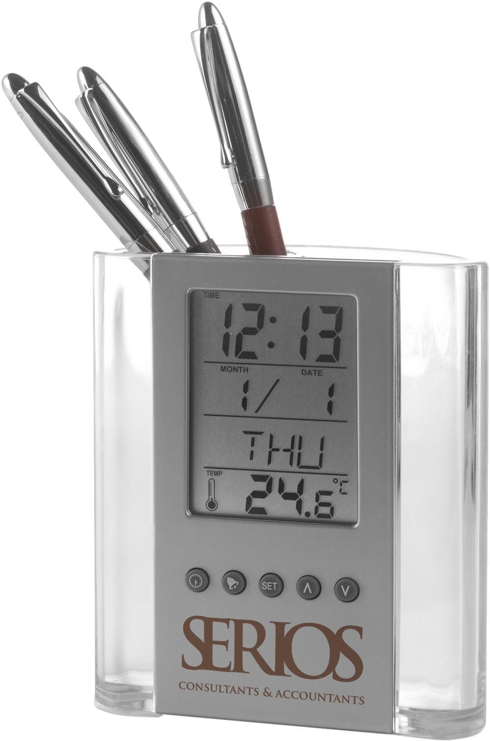 Cubilete de ABS con reloj Carter