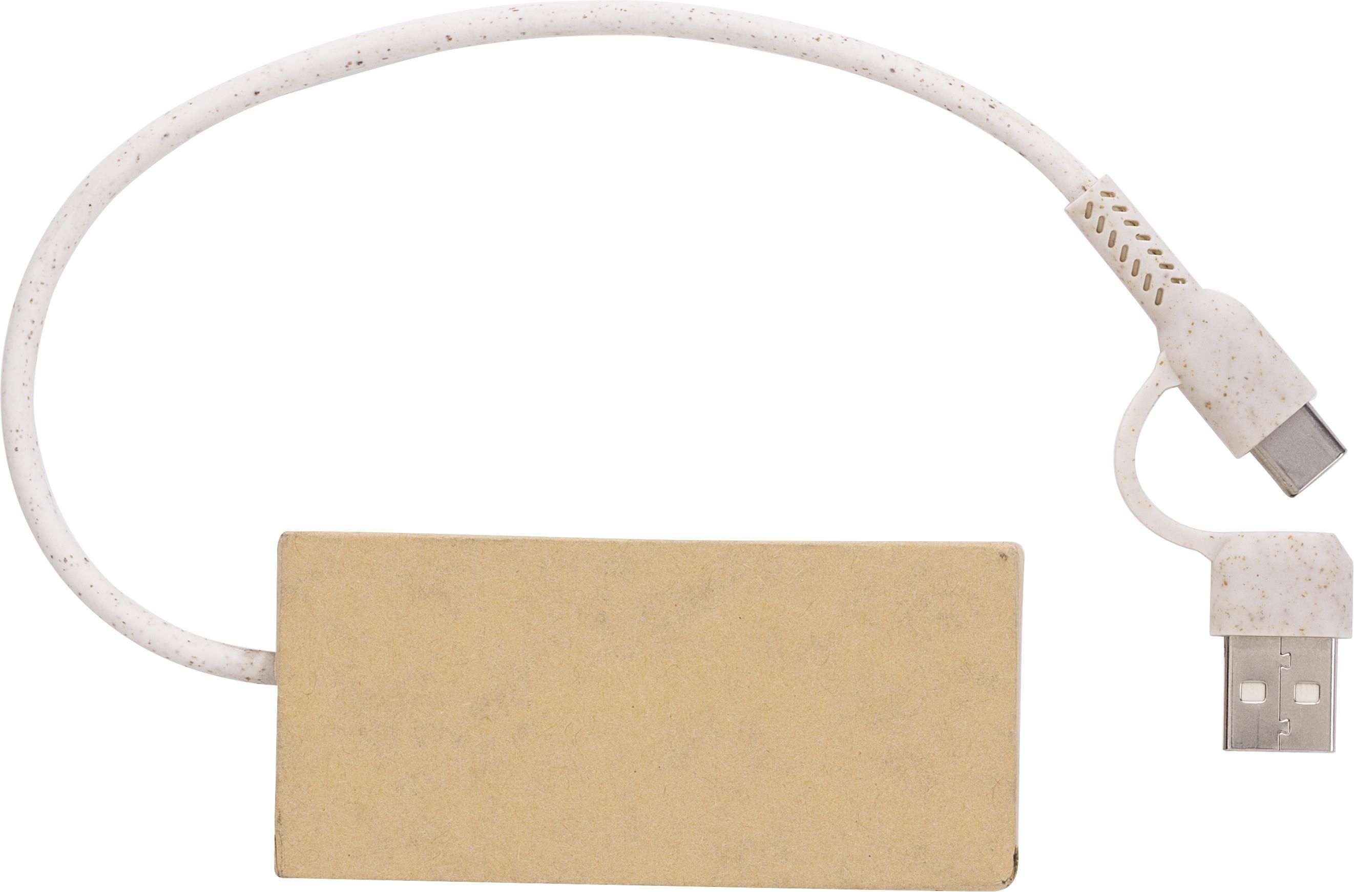 Hub USB de cartón recilclado Paulo