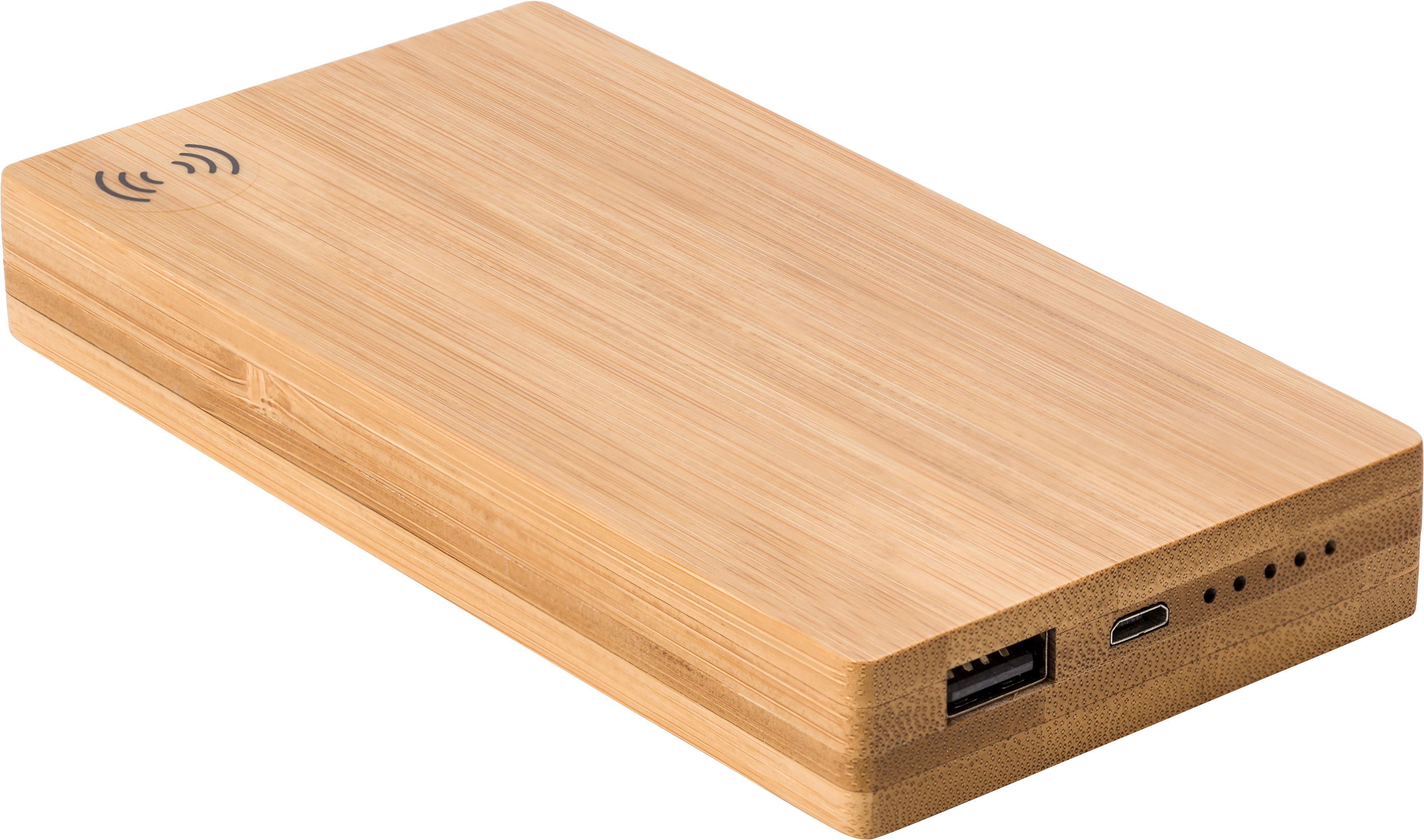 Power Bank inalámbrico de bambú Walter