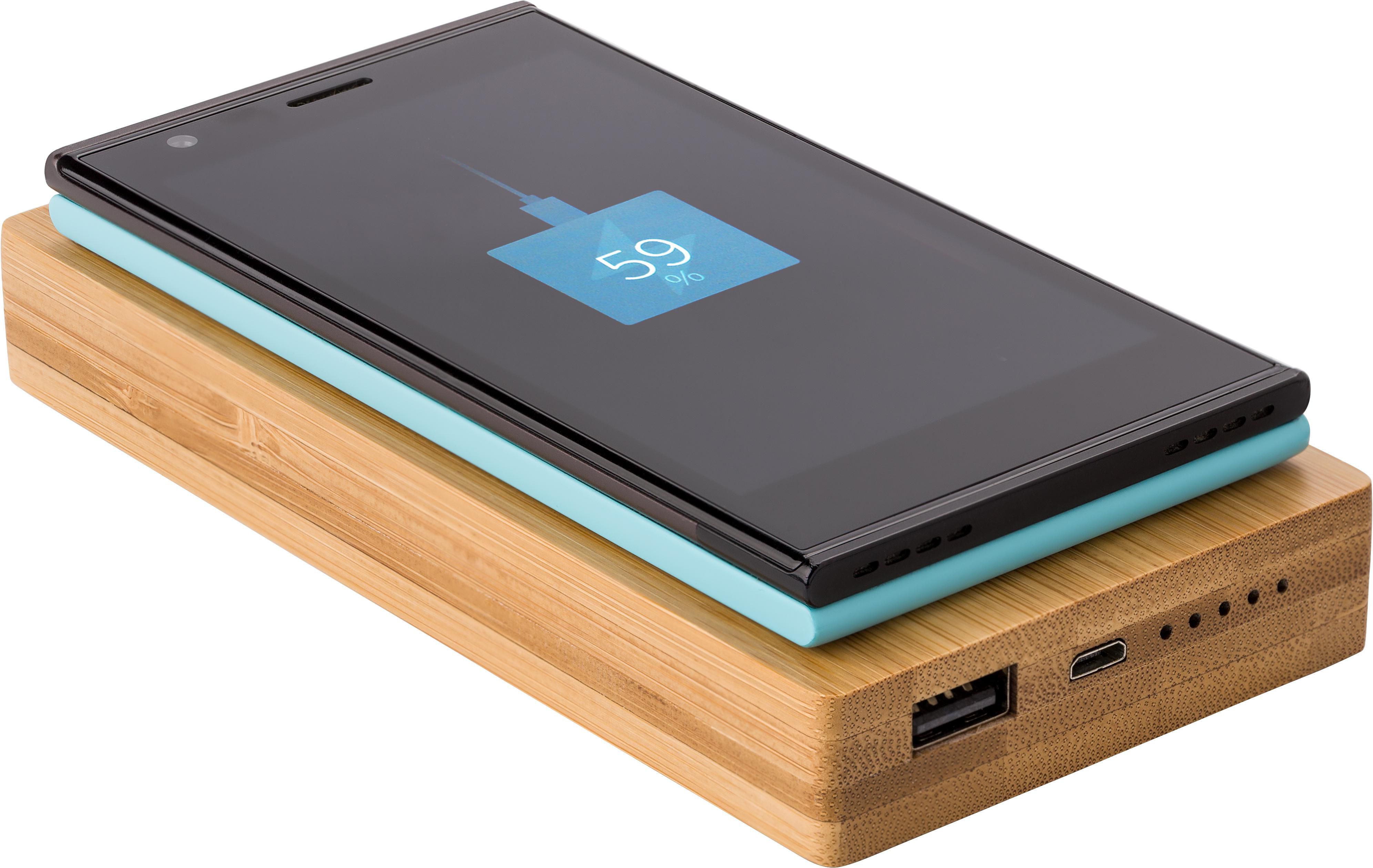 Power Bank inalámbrico de bambú Walter