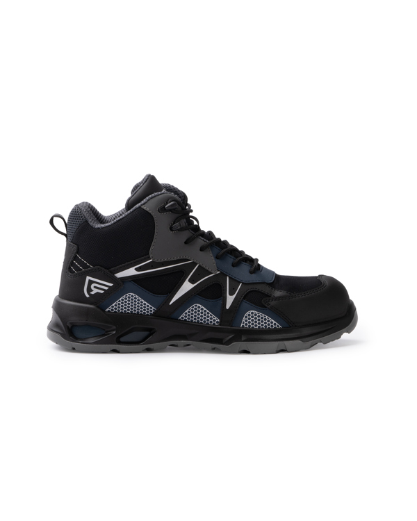 ROLY ZAPATO LABORAL GISKAN T/48 NEGRO/MARINO