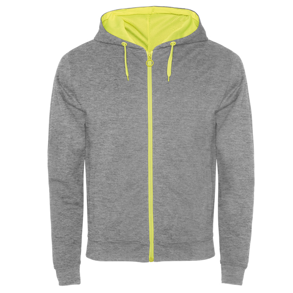 ROLY SUDADERA FUJI T/XXL GRIS VIGORE/NARANJA FLUOR