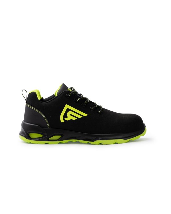 ROLY ZAPATO LABORAL CERYSON T/48 NEGRO/AMARILLO FLUOR