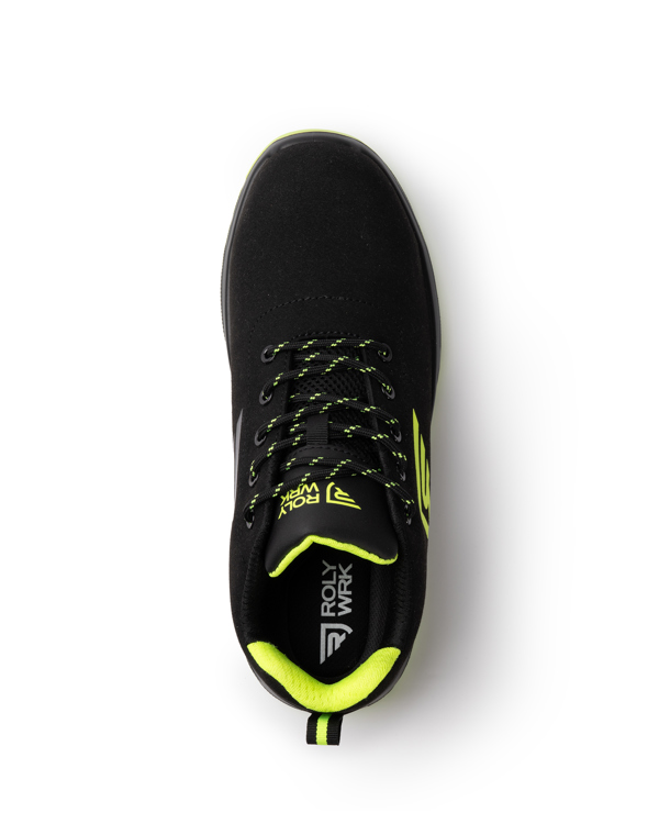 ROLY ZAPATO LABORAL CERYSON T/48 NEGRO/AMARILLO FLUOR