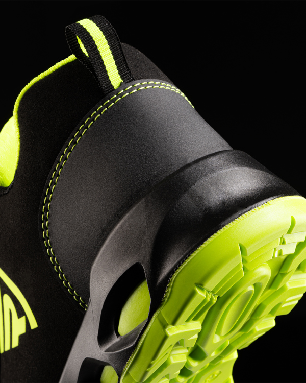 ROLY ZAPATO LABORAL CERYSON T/48 NEGRO/AMARILLO FLUOR