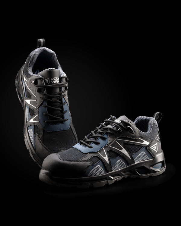 ROLY ZAPATO LABORAL KERCUS T/48 NEGRO/MARINO