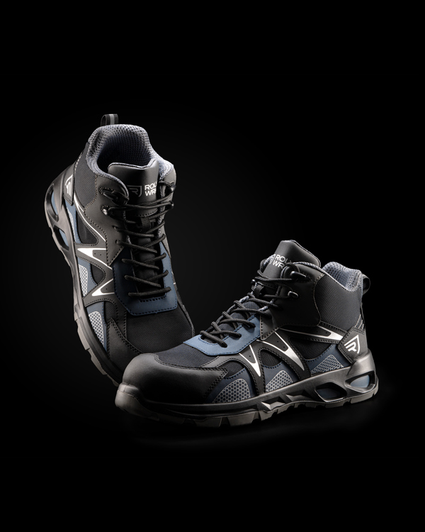 ROLY ZAPATO LABORAL GISKAN T/48 NEGRO/MARINO