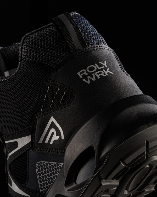 ROLY ZAPATO LABORAL GISKAN T/48 NEGRO/MARINO