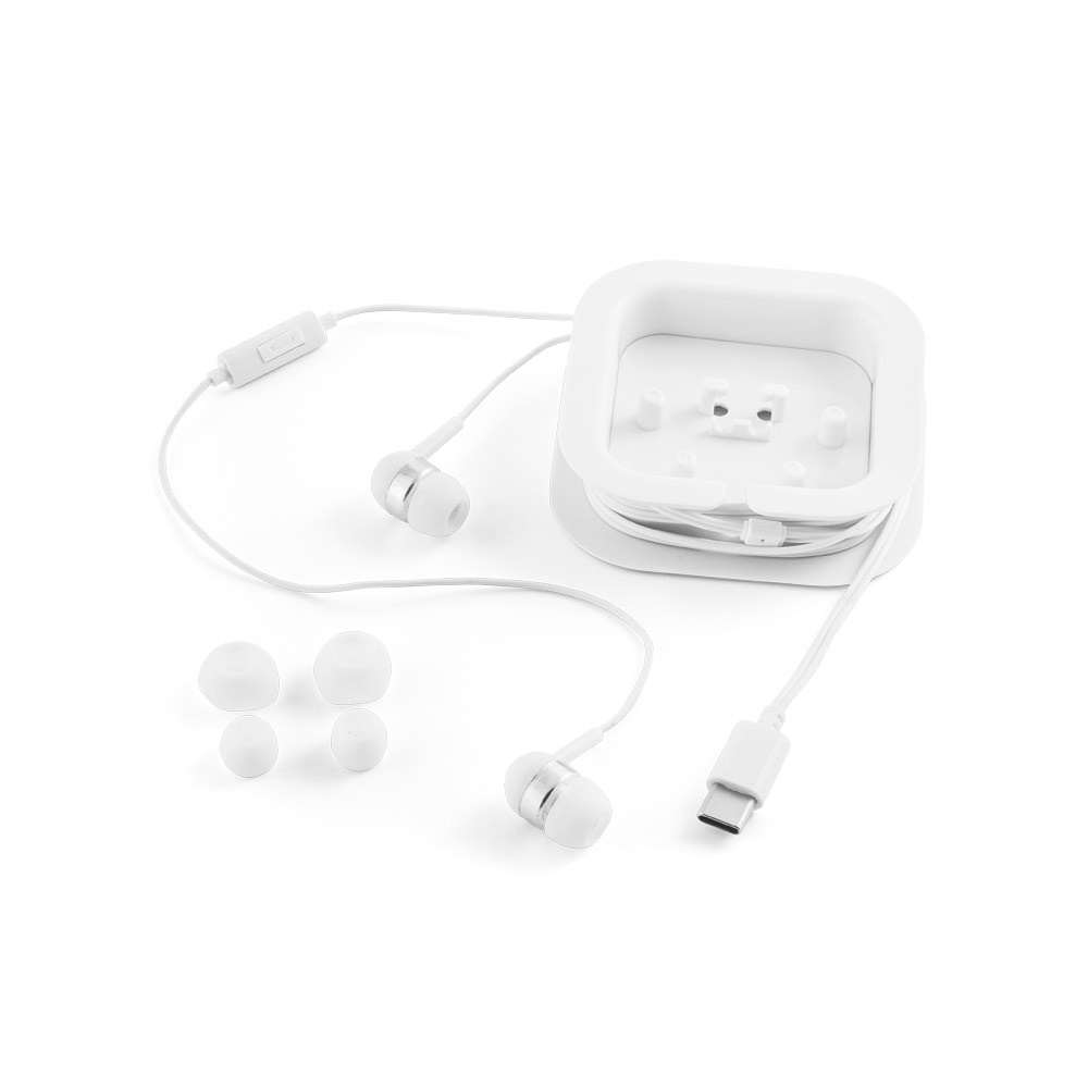 PRESLEY. Auriculares con cable USB-C de 1.2 metros y micrófono ABS integrado