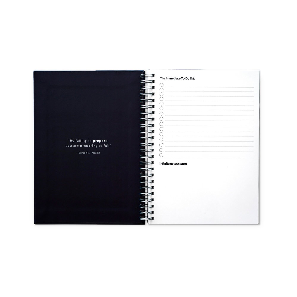 STARTER KIT INFINITE PLANNER A5. El set incluye un "Diario permanente", un kit de limpieza, un marcador y un portamarcadores