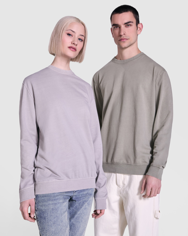 ROLY SUDADERA JAYA T/3XL VERDE PATO LAVADO