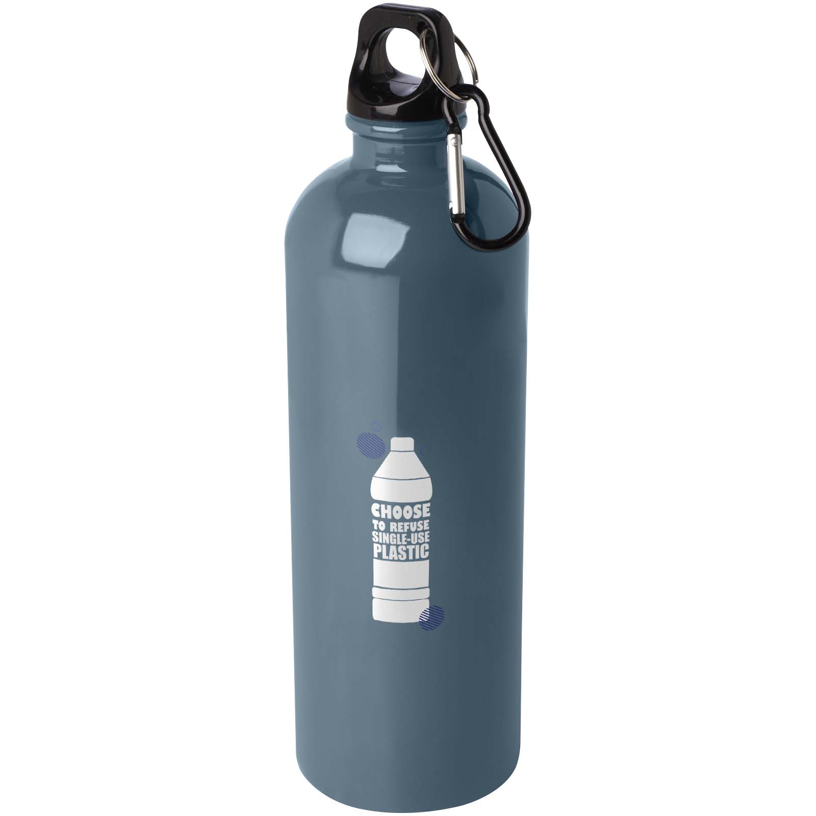 Bidón de 750 ml de acero inoxidable con certificado RCS con mosquetón Oregon