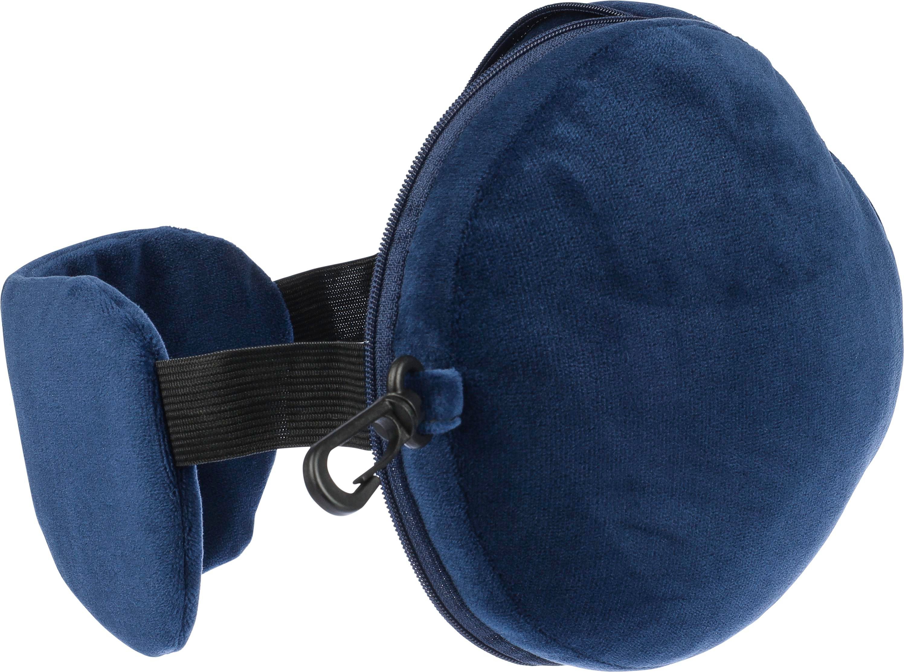 Almohada y antifaz de viaje, de poliéster Leontine