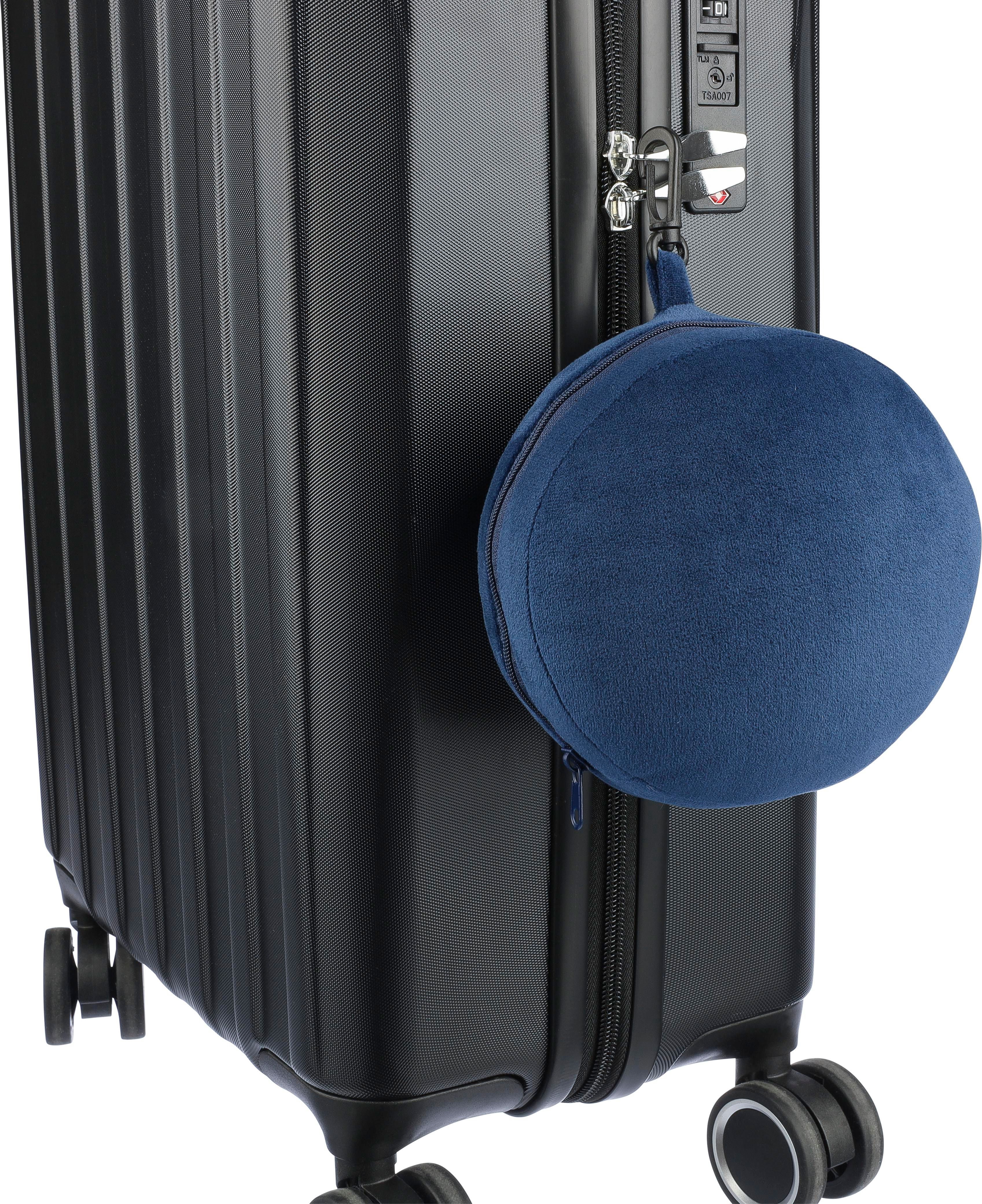 Almohada y antifaz de viaje, de poliéster Leontine