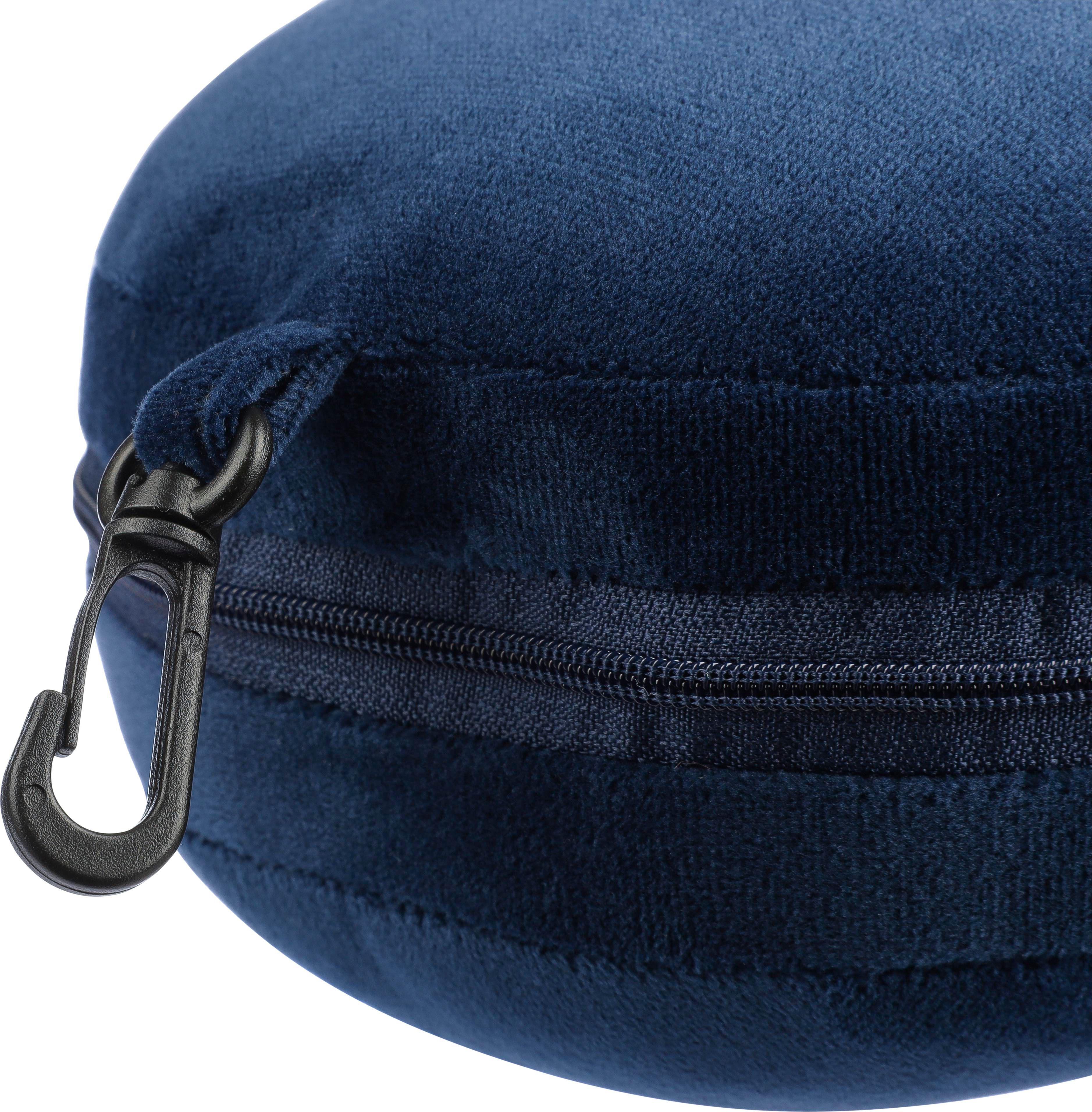 Almohada y antifaz de viaje, de poliéster Leontine