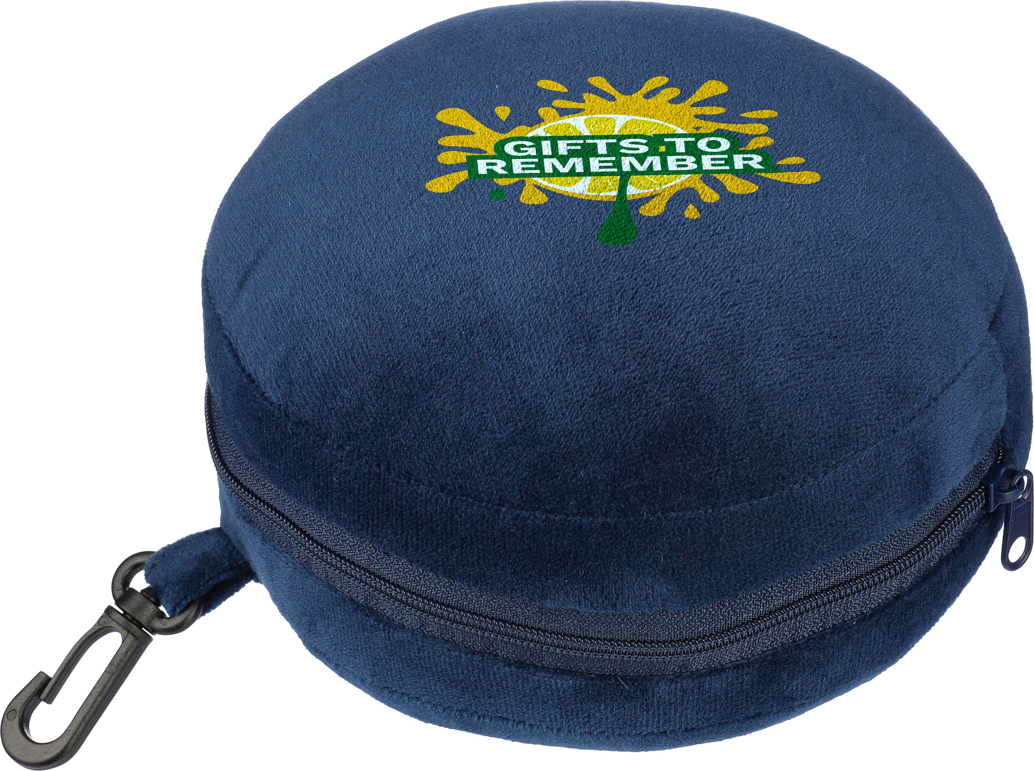 Almohada y antifaz de viaje, de poliéster Leontine
