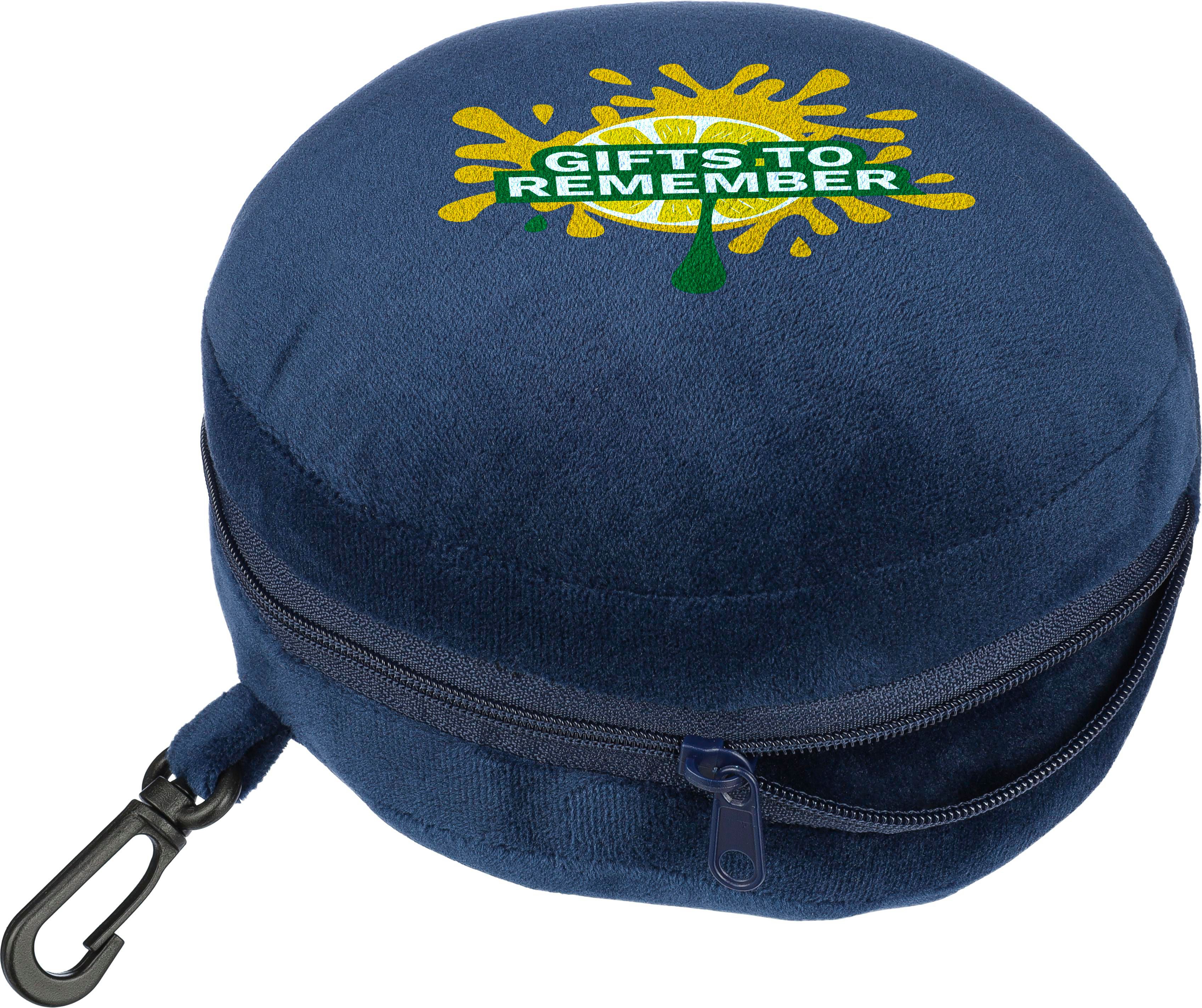 Almohada y antifaz de viaje, de poliéster Leontine