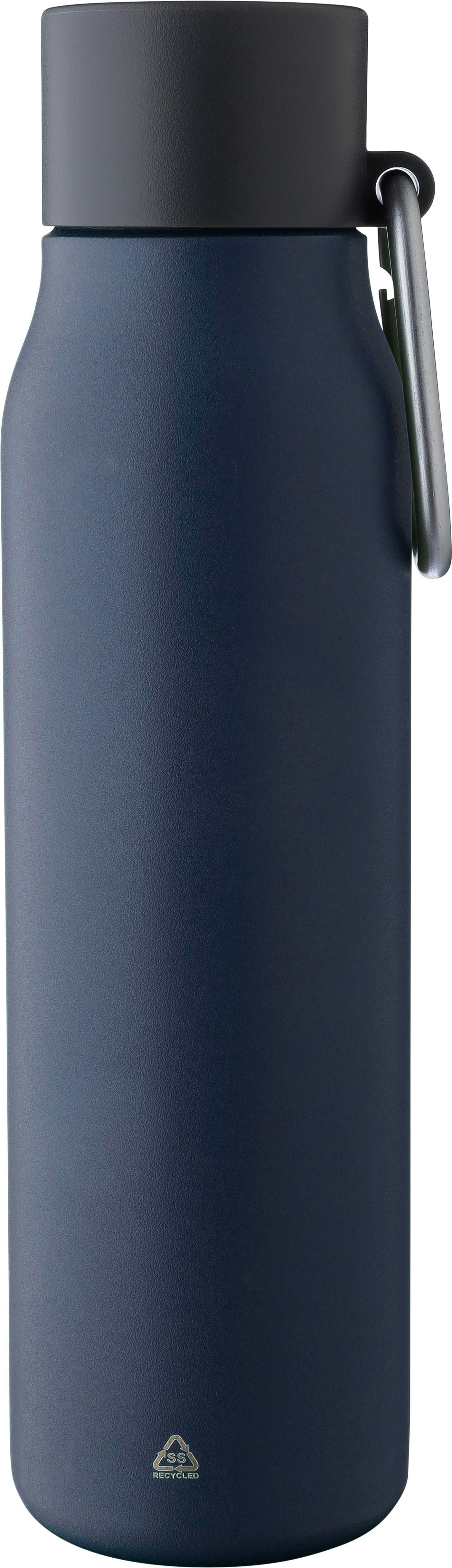 Botella de acero inox. reciclado Cassian