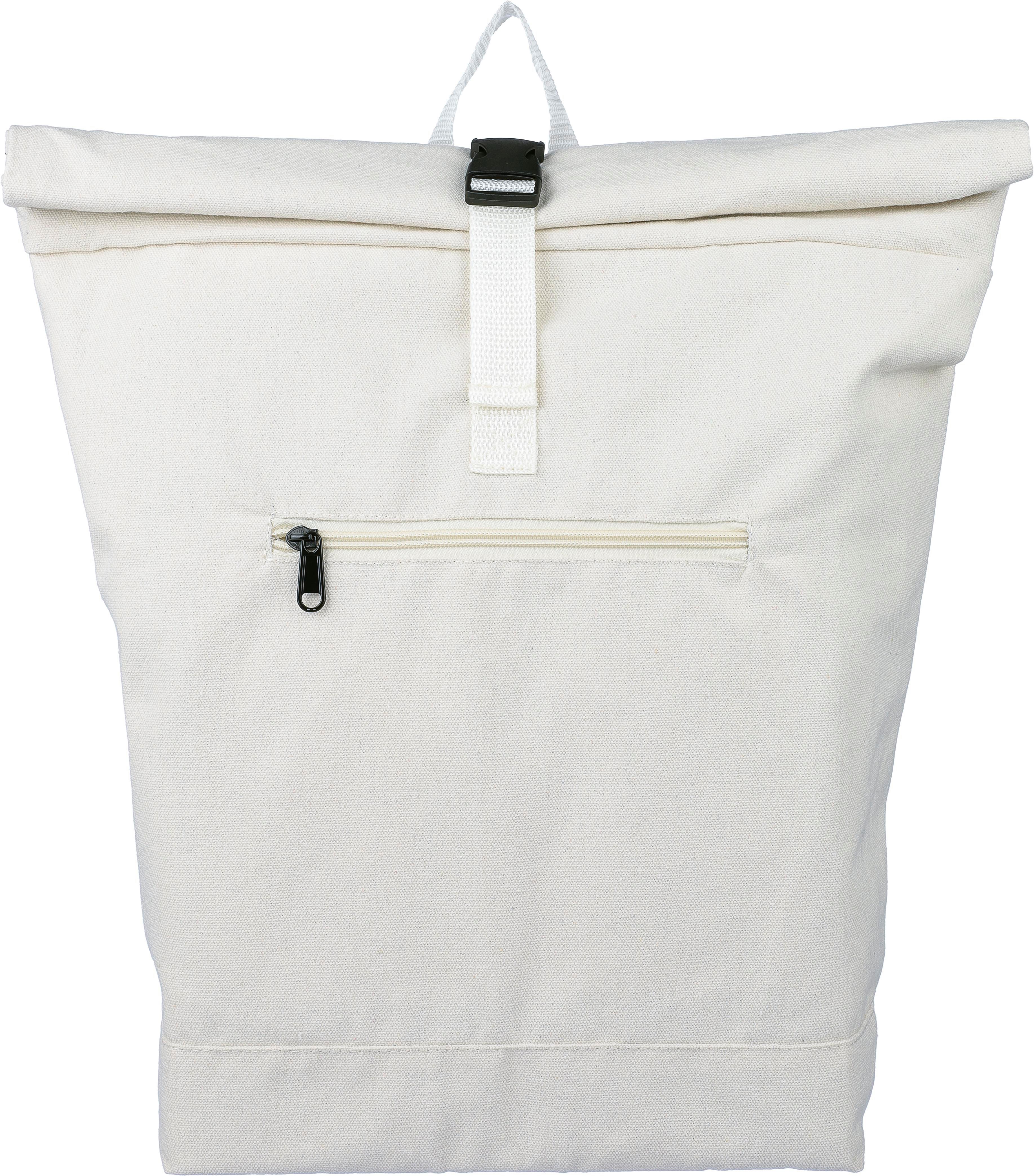 Mochila enrollable de polialgodón reciclado Thaddeus