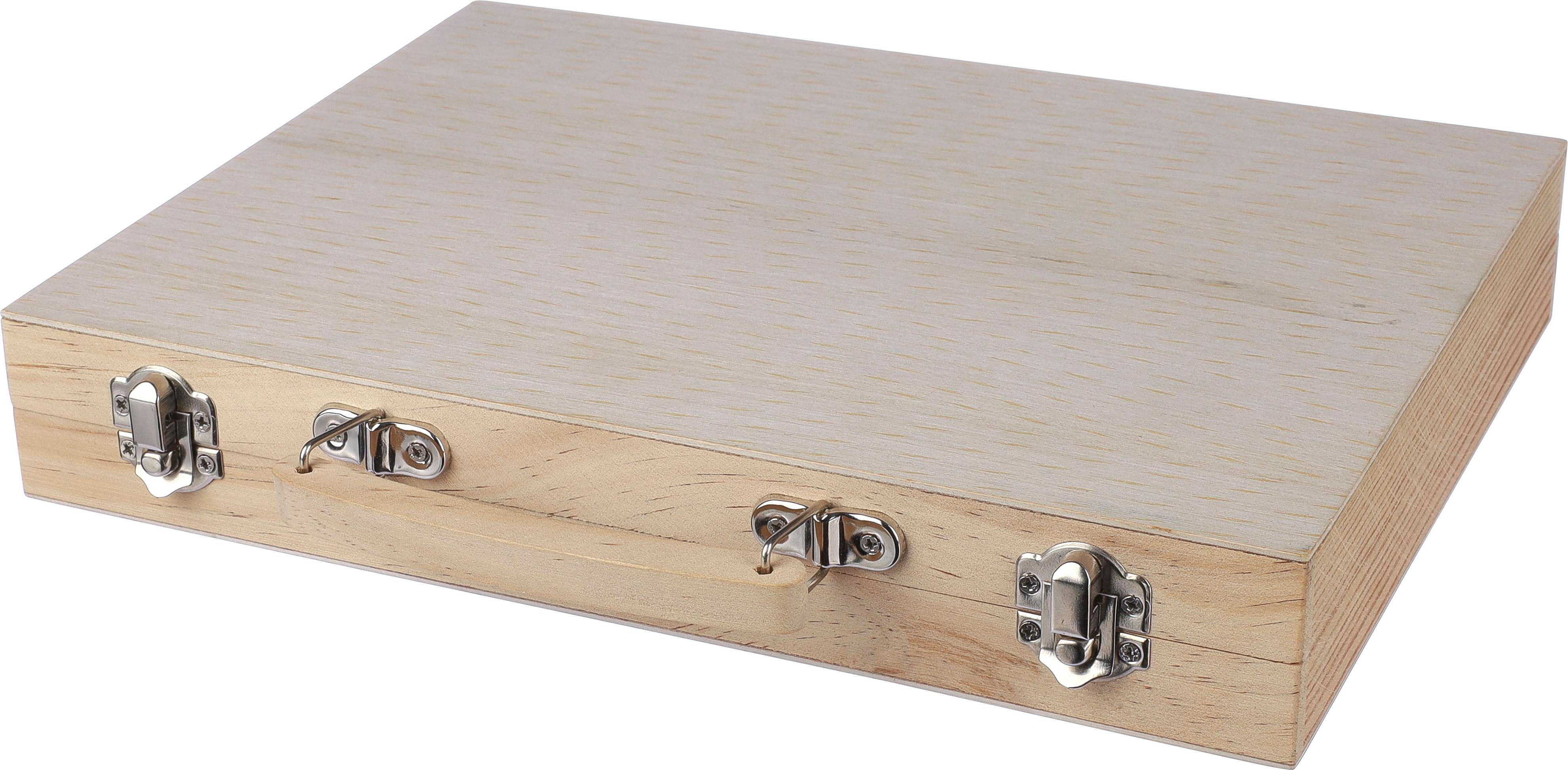 Estuche de madera con set de dibujo Thessaly