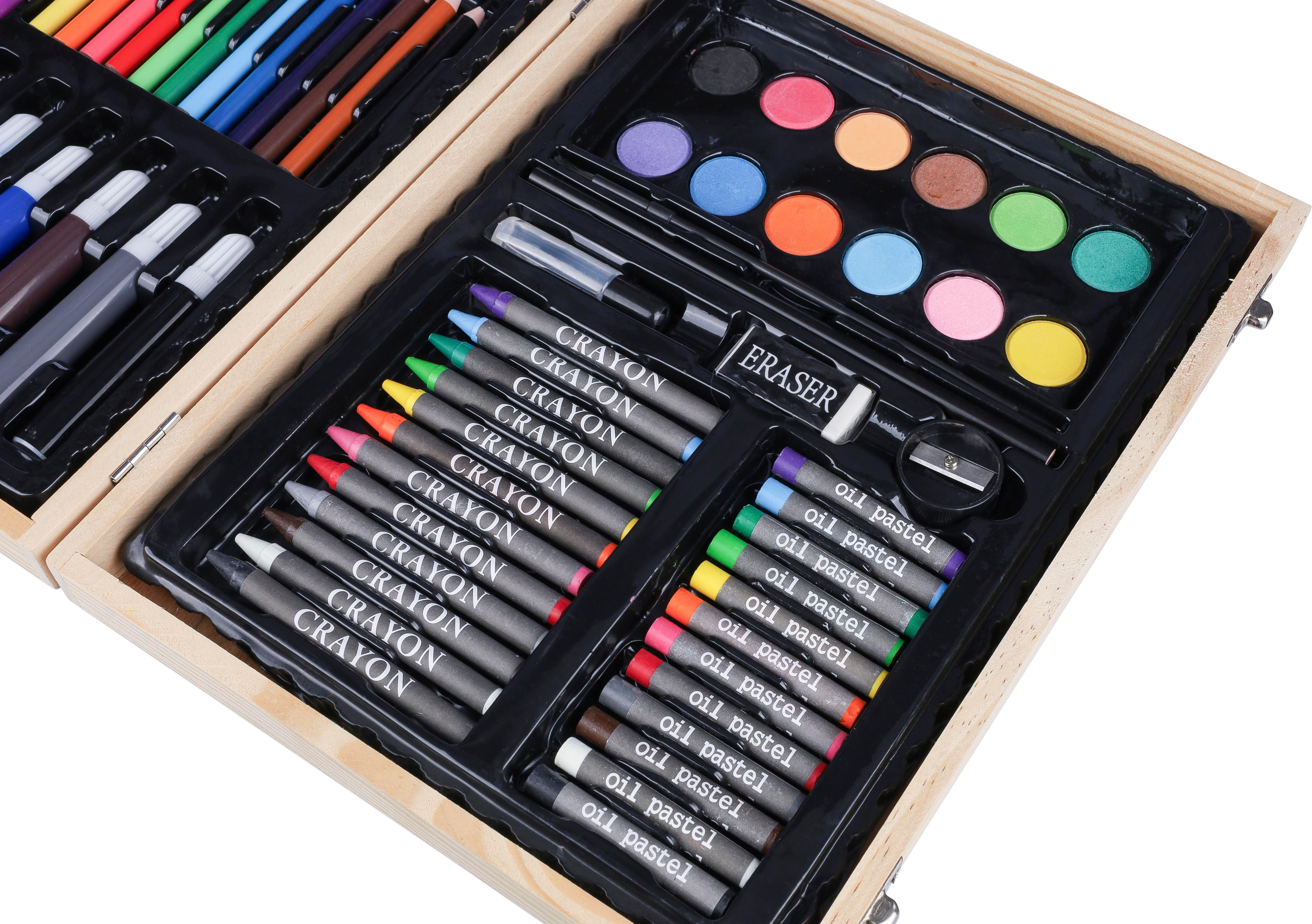 Estuche de madera con set de dibujo Thessaly