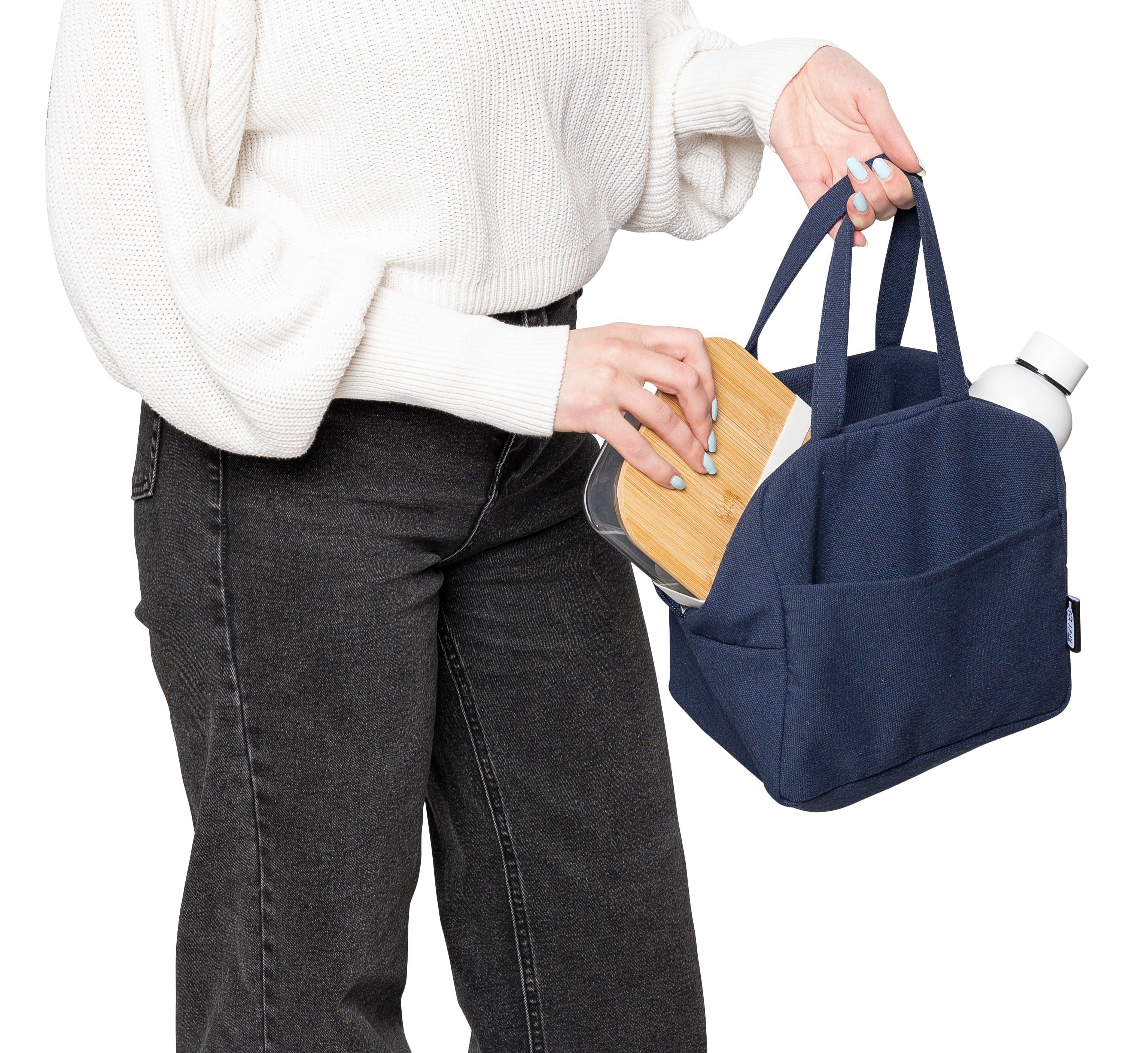 Recycled polycotton (330 gsm) cooler bag Elowen