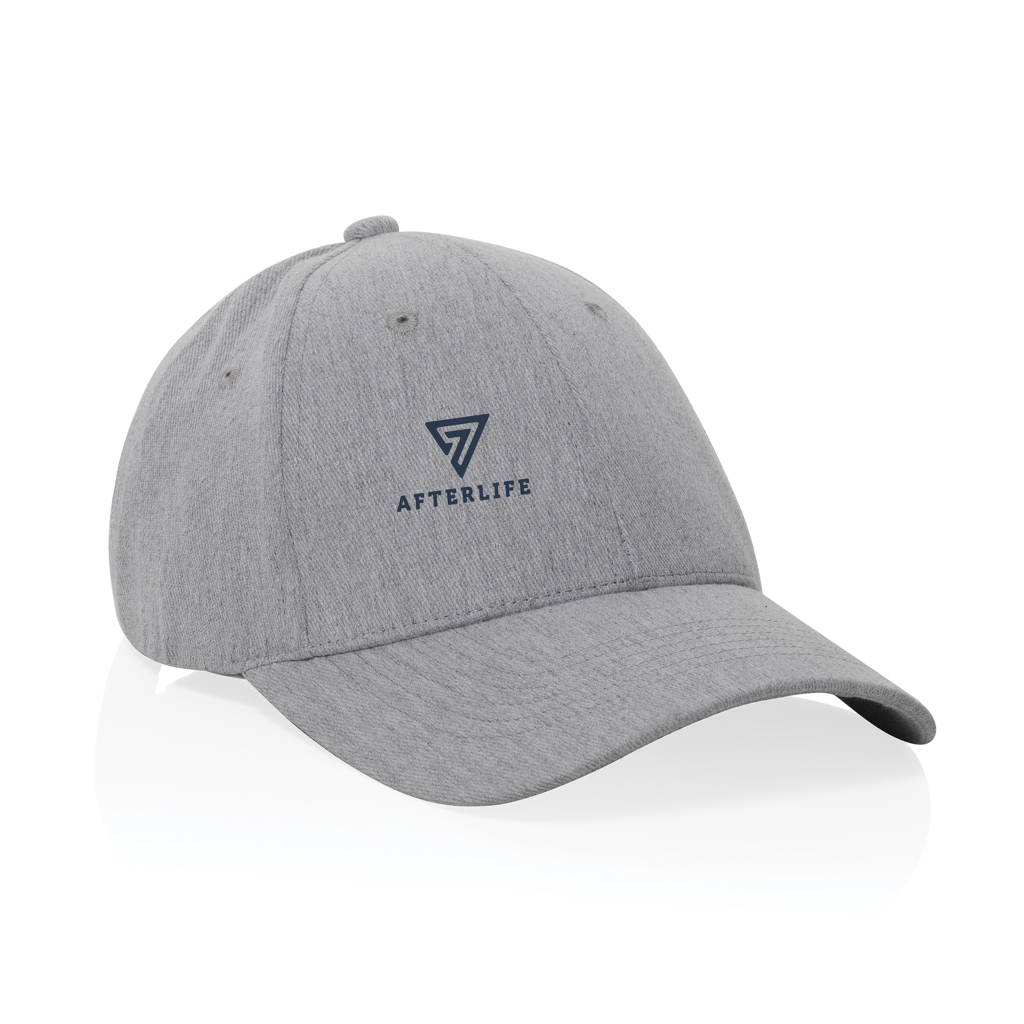Gorra 6 paneles tejido jaspeado reciclado Milo AWARE™200 gr