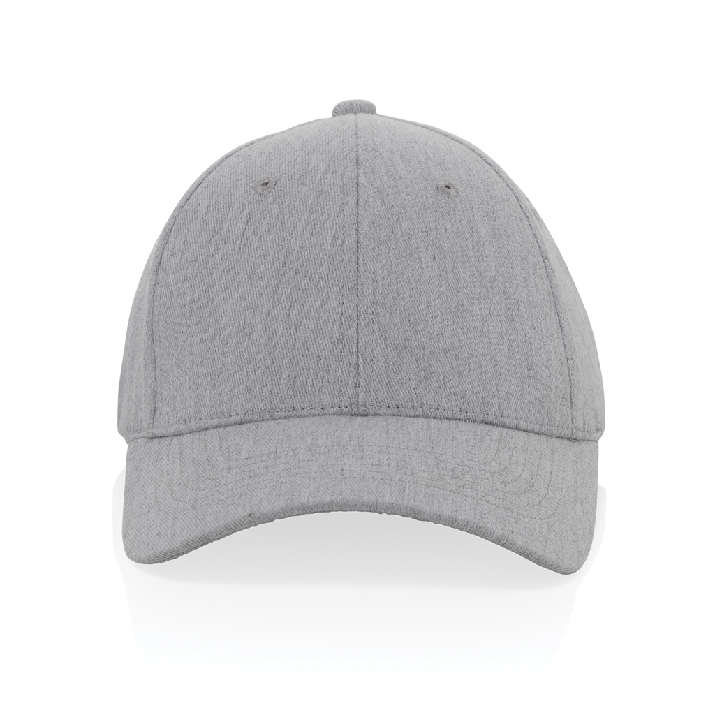 Gorra 6 paneles tejido jaspeado reciclado Milo AWARE™200 gr