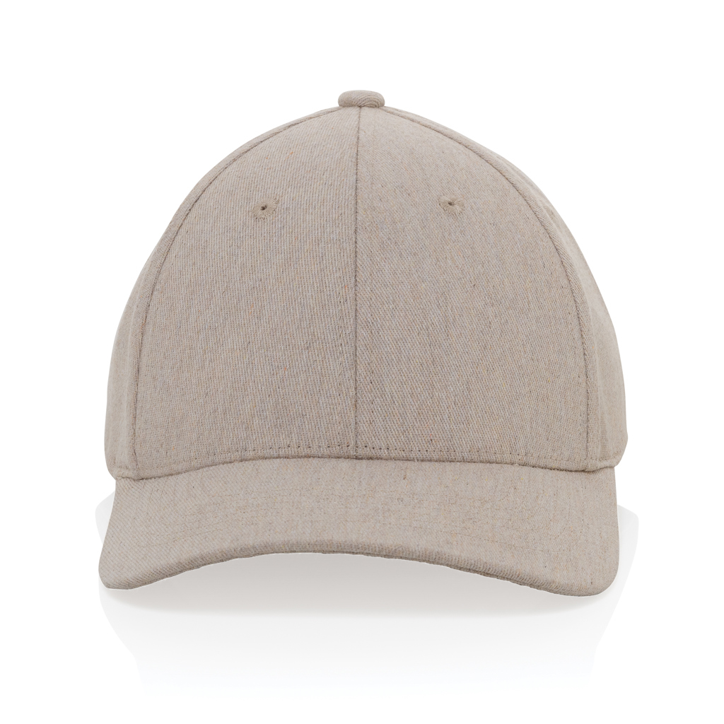 Gorra 6 paneles tejido jaspeado reciclado Milo AWARE™200 gr