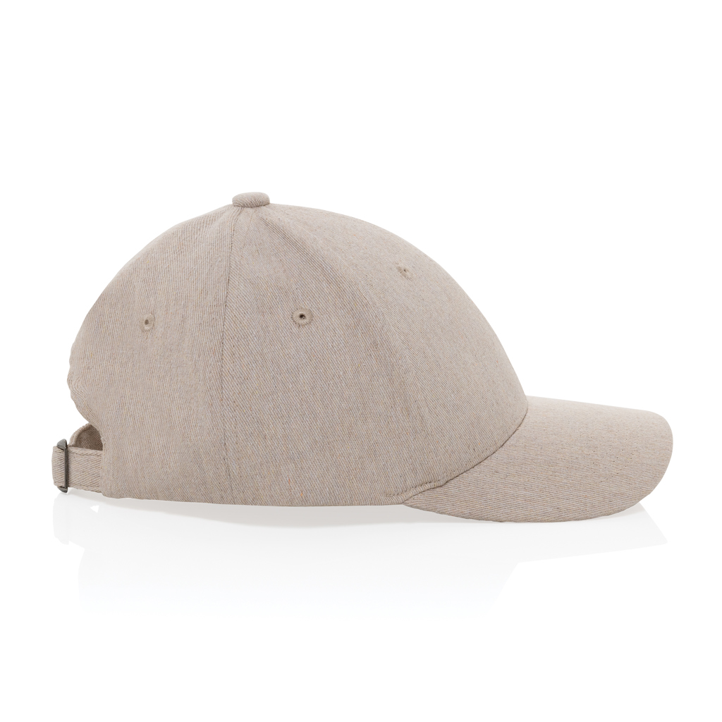 Gorra 6 paneles tejido jaspeado reciclado Milo AWARE™200 gr
