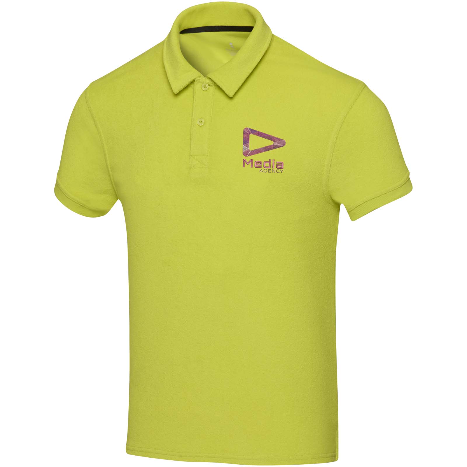 Polo unisex de rizo reciclado Akoya