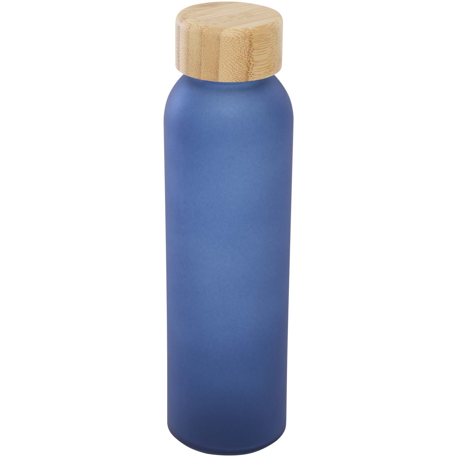 Botella de 500 ml de vidrio sodocálcico mate con tapa de bambú  Lume