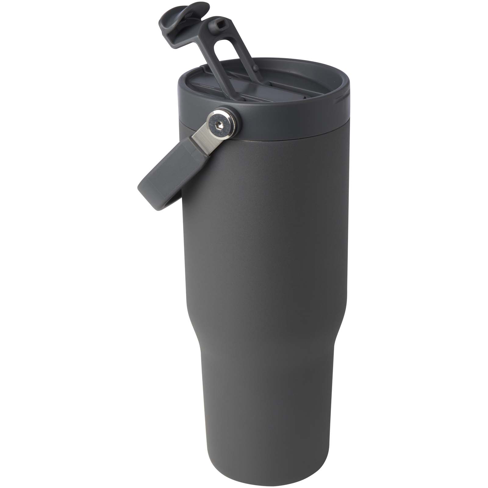 Vaso con aislamiento al vacío de cobre de acero inoxidable reciclado certificado RCS de 900 ml y con tapa de doble función Bronx