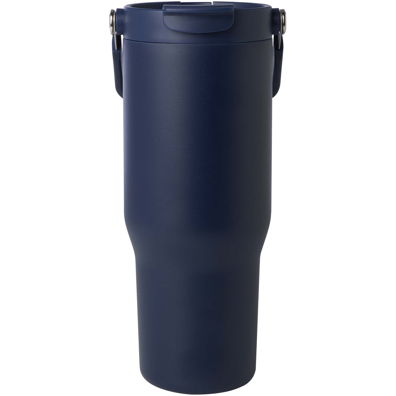 Vaso con aislamiento al vacío de cobre de acero inoxidable reciclado certificado RCS de 900 ml y con tapa de doble función Bronx