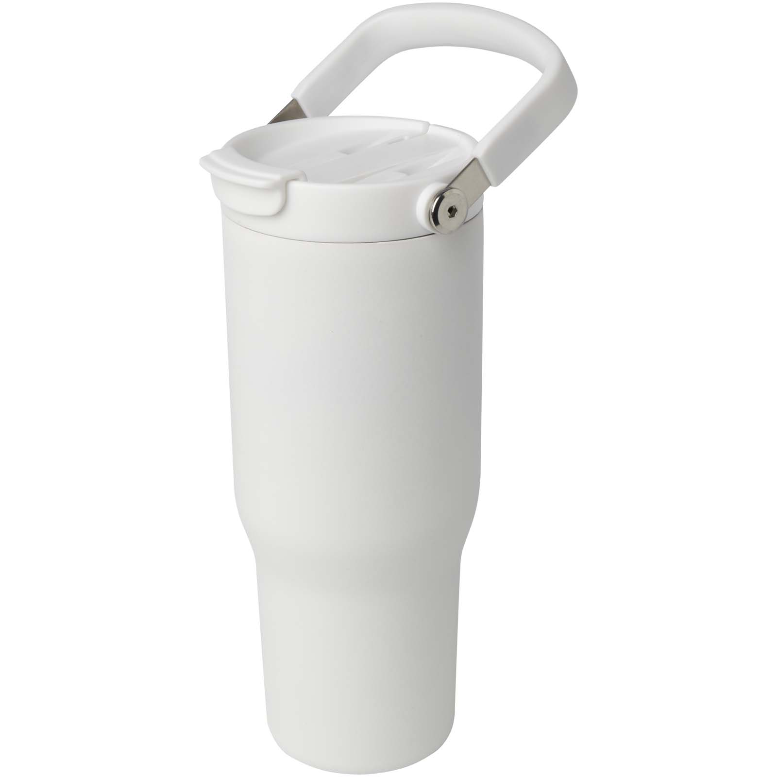 Vaso con aislamiento al vacío de cobre de acero inoxidable reciclado certificado RCS de 900 ml y con tapa de doble función Bronx