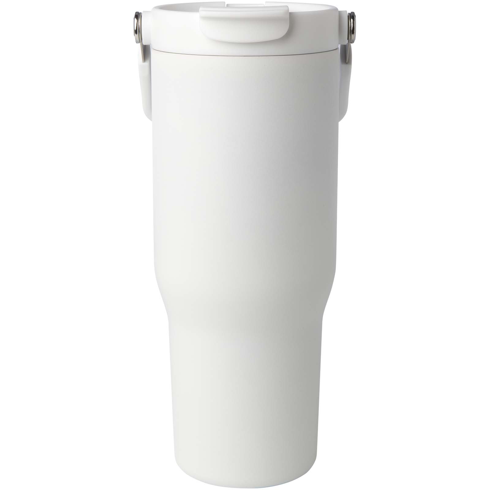 Vaso con aislamiento al vacío de cobre de acero inoxidable reciclado certificado RCS de 900 ml y con tapa de doble función Bronx