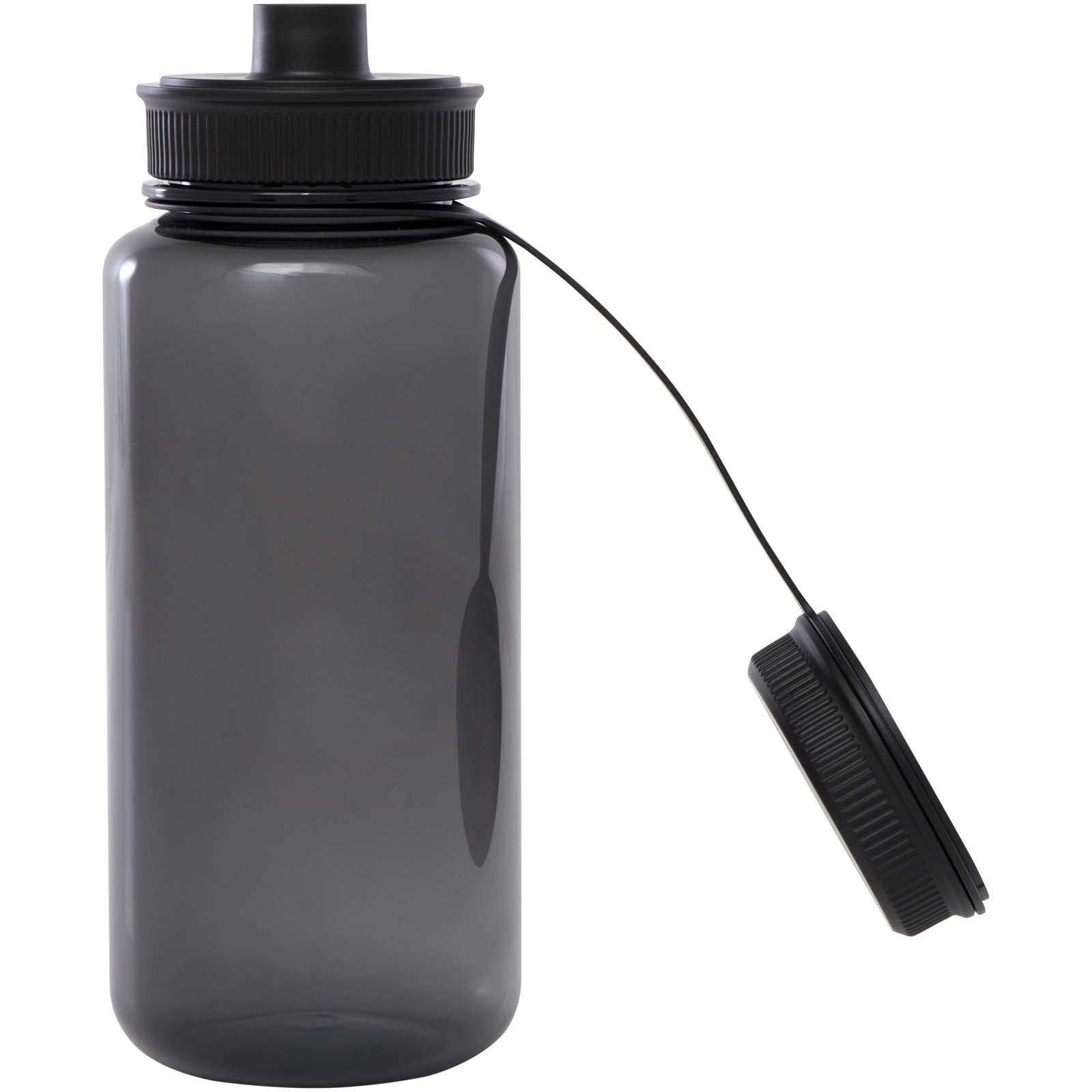 Botella deportiva de RPET con certificado RCS, de 900 ml y con tapa multifunción Ryder