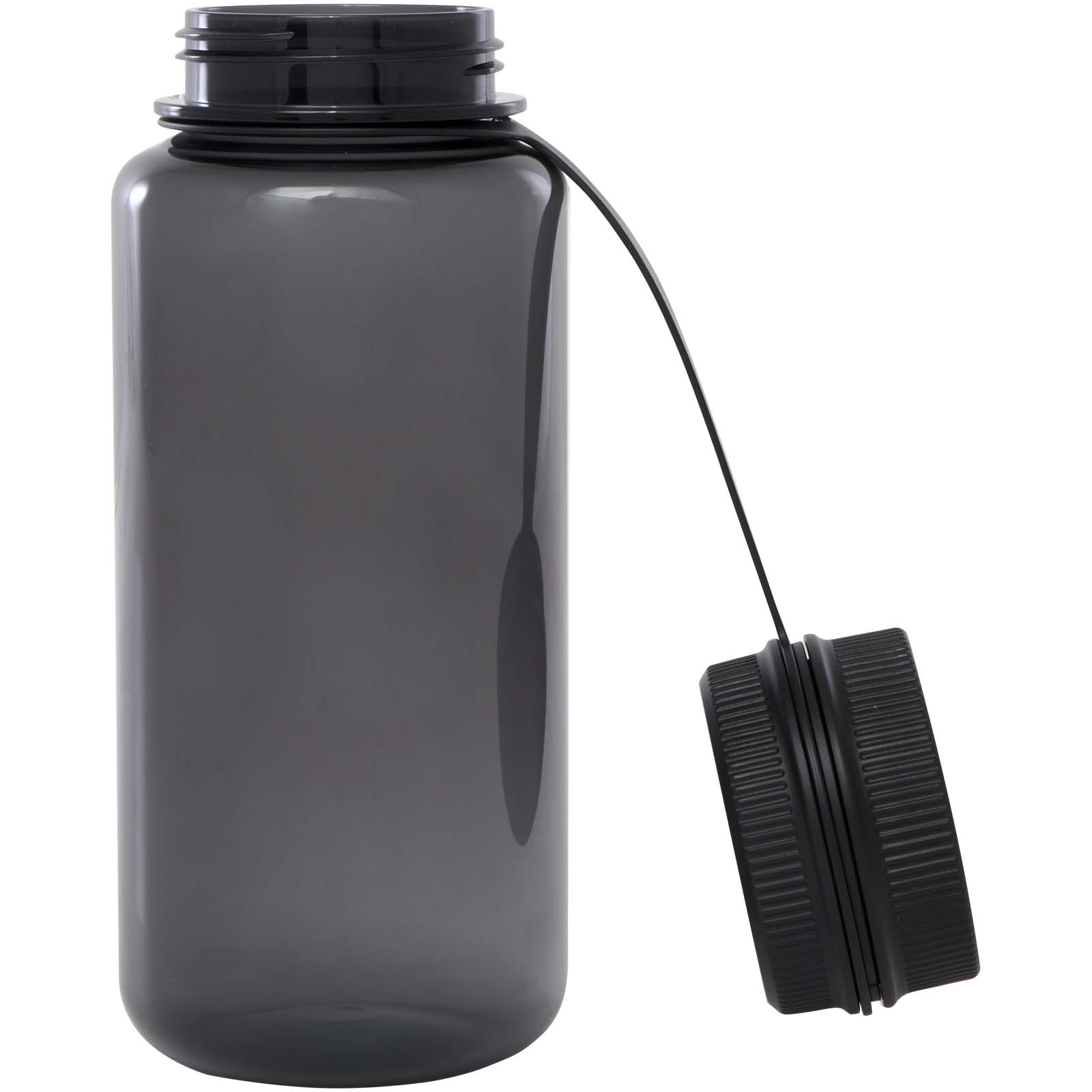 Botella deportiva de RPET con certificado RCS, de 900 ml y con tapa multifunción Ryder
