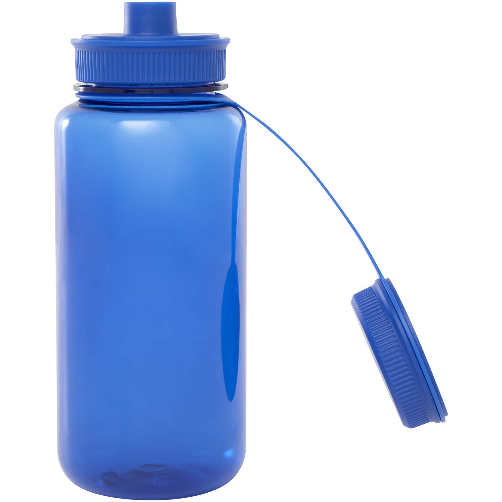 Botella deportiva de RPET con certificado RCS, de 900 ml y con tapa multifunción Ryder