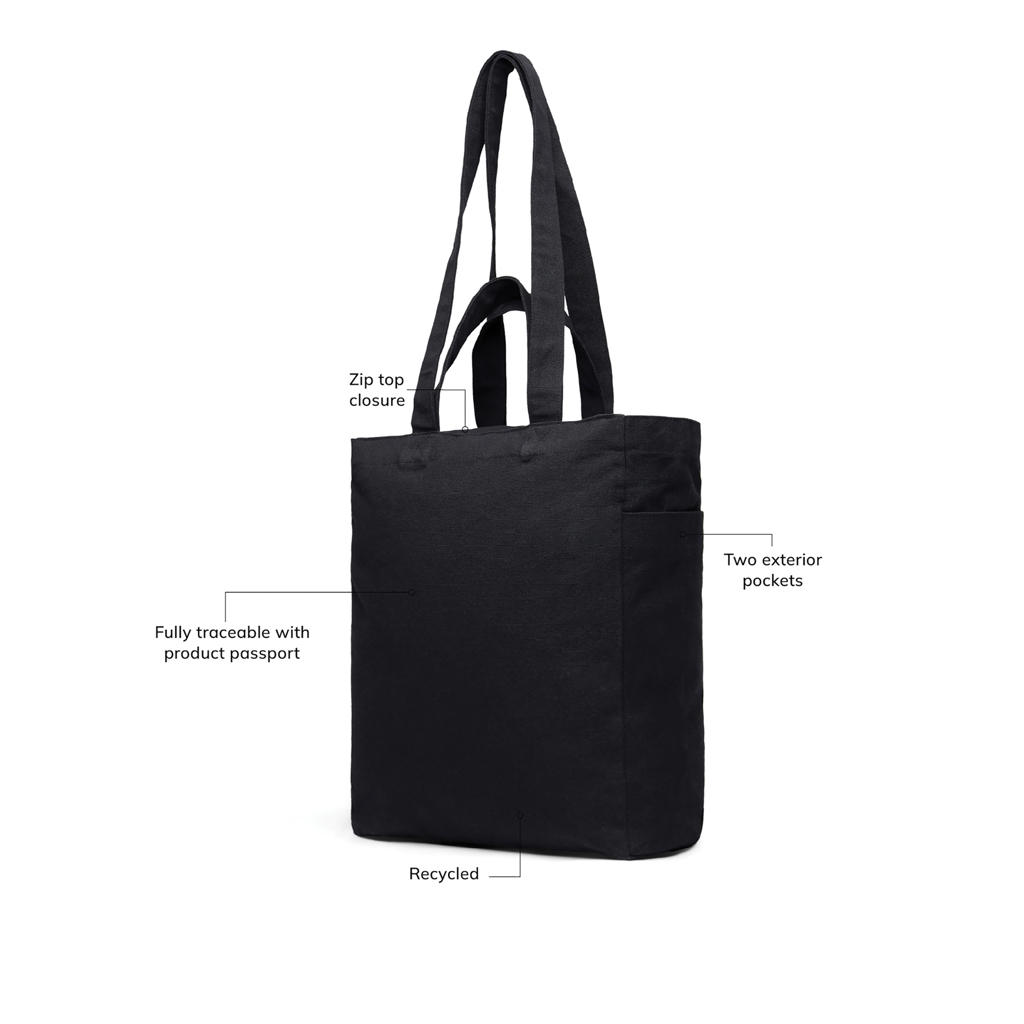 Bolsa con cremallera de lona reciclada VINGA Hilo AWARE™