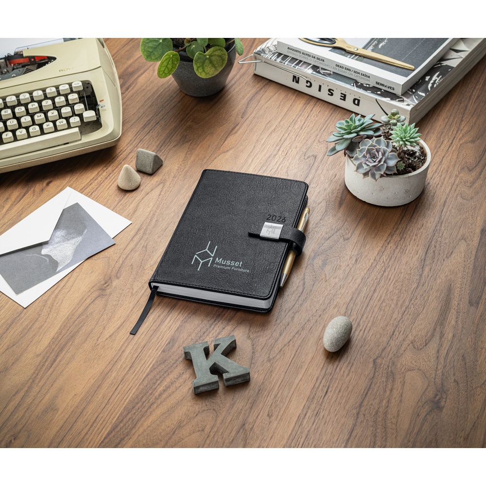MUSSET A5. Agenda A5 en PU (58% reciclado)