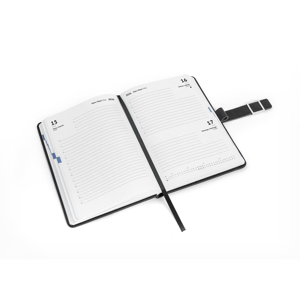 MUSSET A5. Agenda A5 en PU (58% reciclado)
