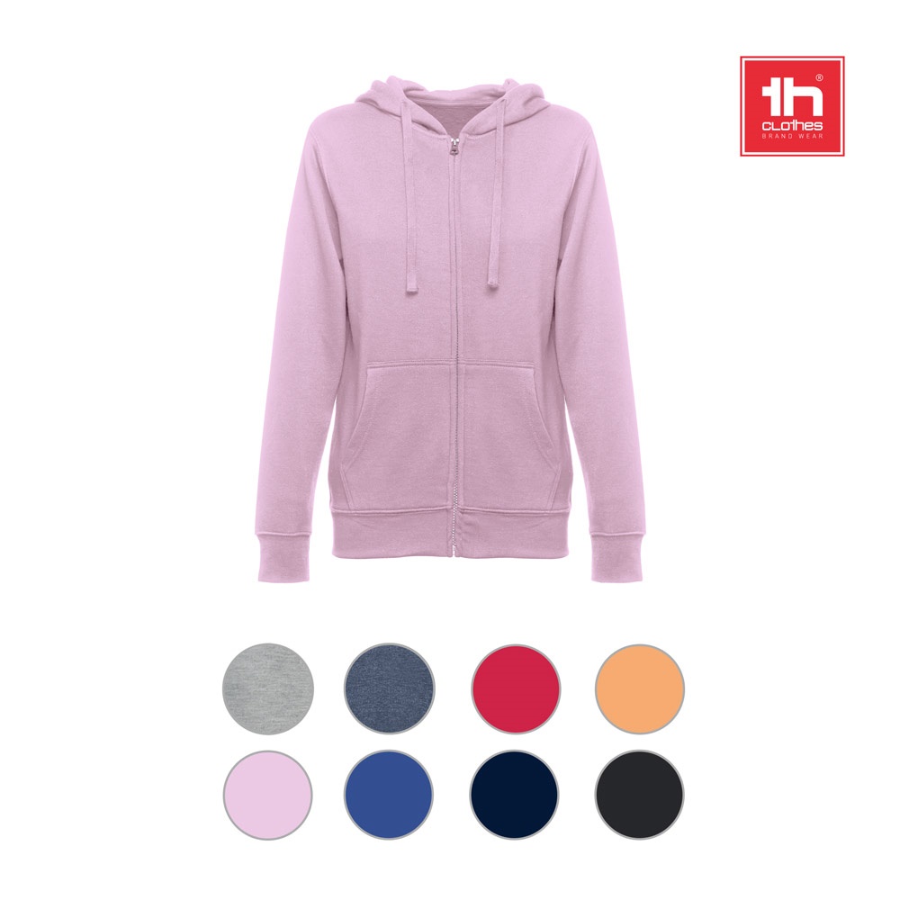 THC AMSTERDAM WOMEN. Sudadera para mujer, con cremallera y capucha