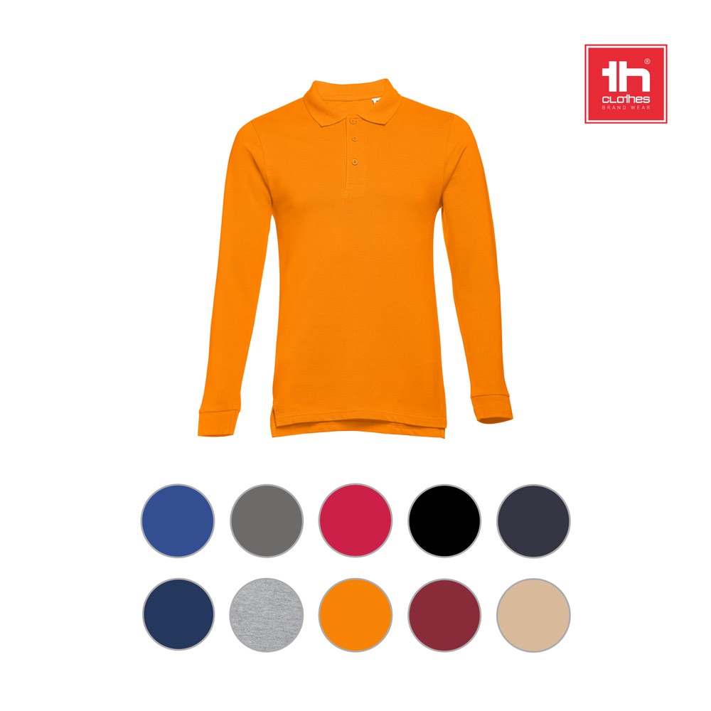 THC BERN. Polo de manga larga para hombre