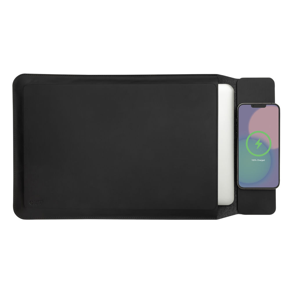 Funda portátil 14"-15,6" Swiss Peak carga magnética 15W