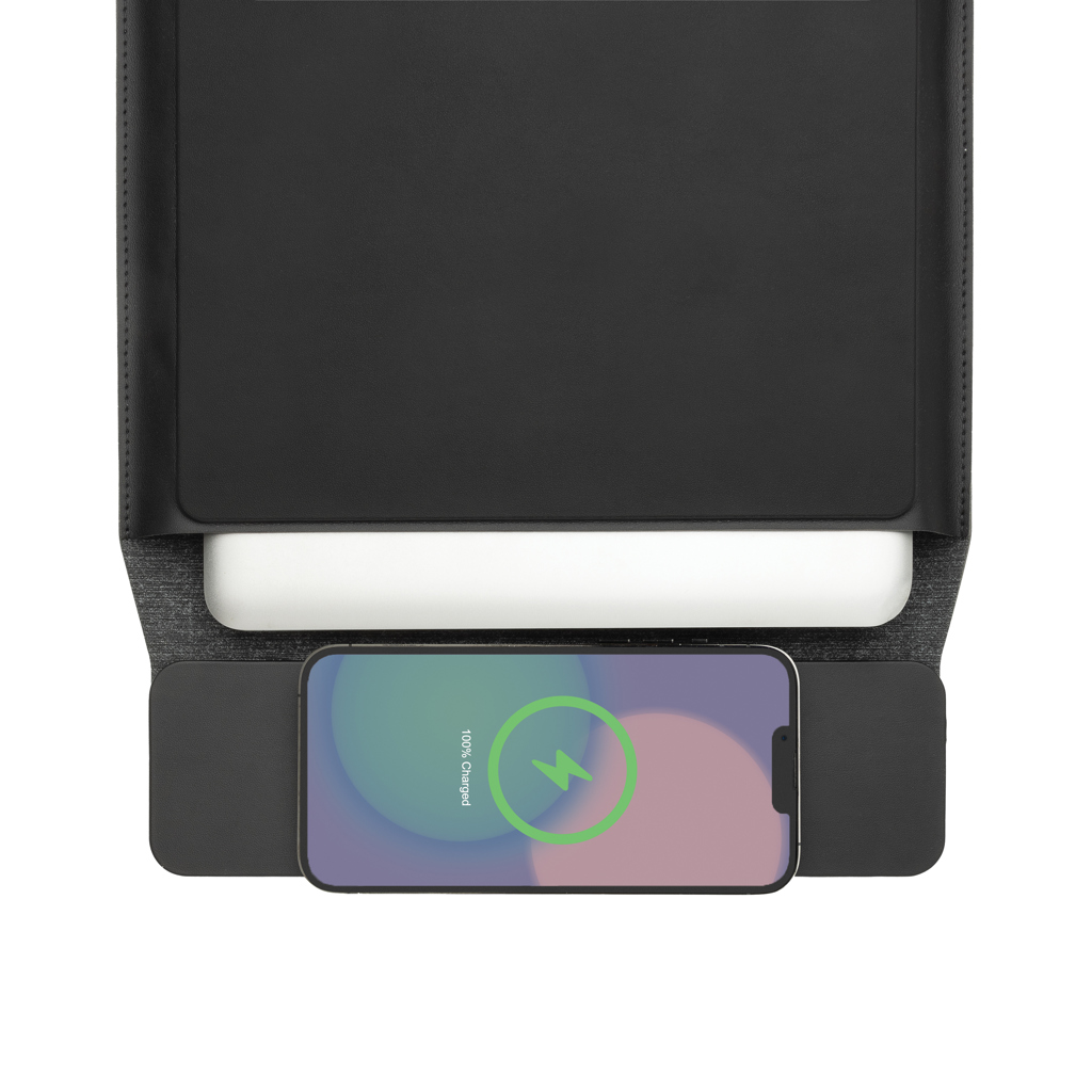 Funda portátil 14"-15,6" Swiss Peak carga magnética 15W