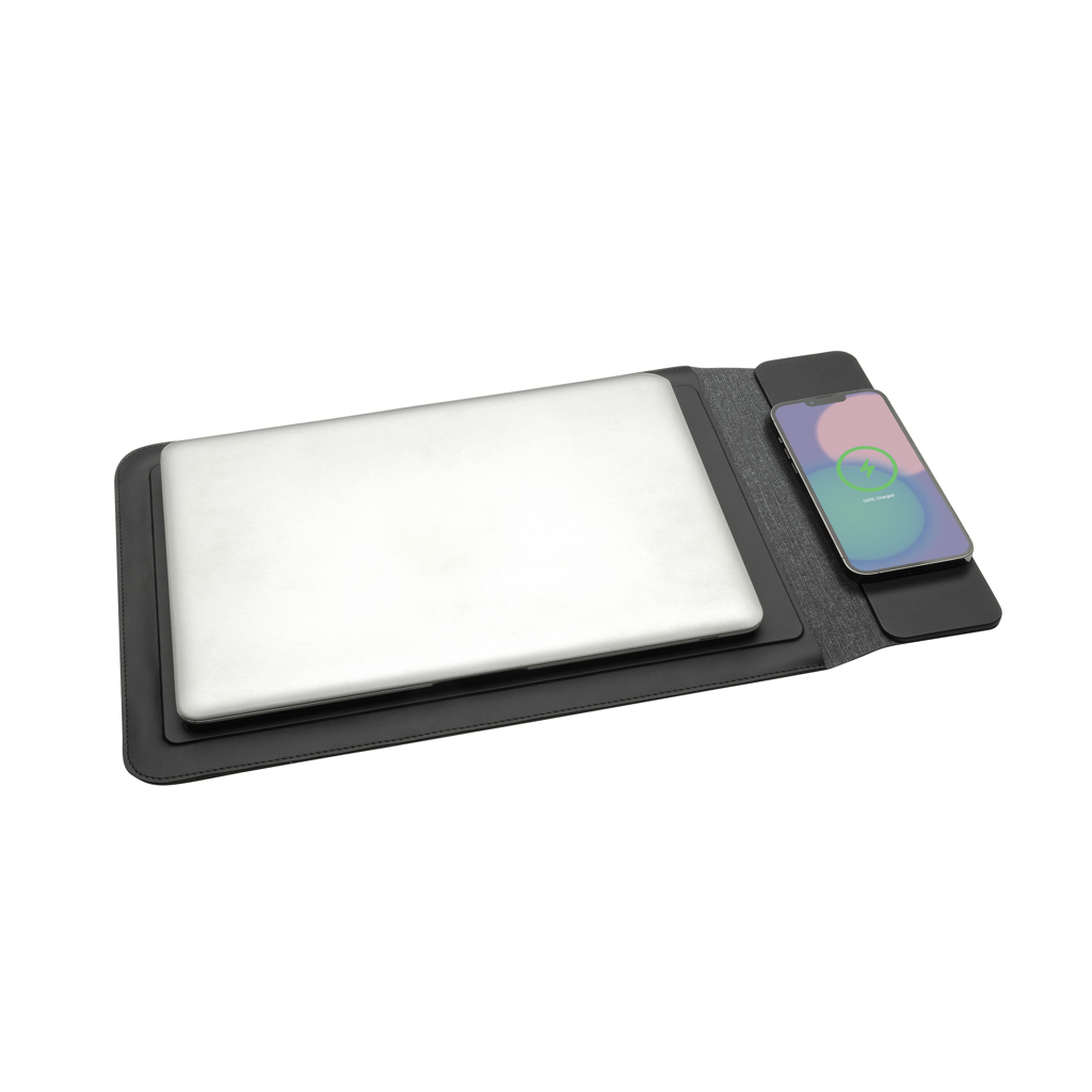 Funda portátil 14"-15,6" Swiss Peak carga magnética 15W